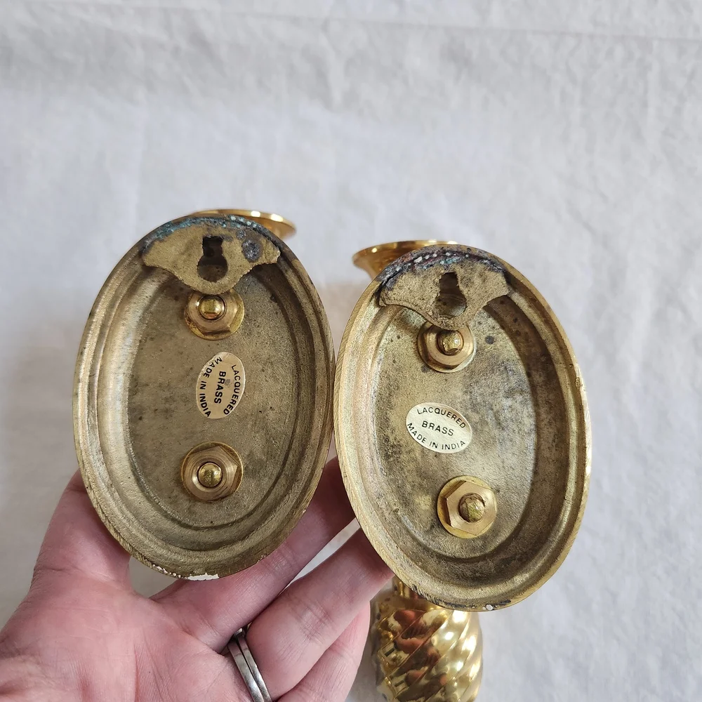 Brass Wall Candle Sconces